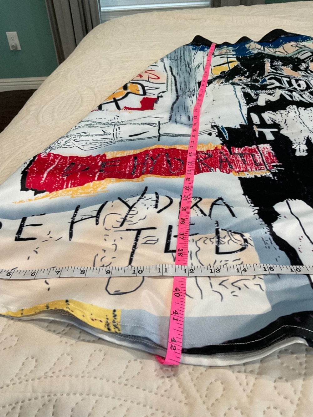 Graffiti Art Print A Line Maxi Ball Skirt Statement Piece - Picture 9 of 14